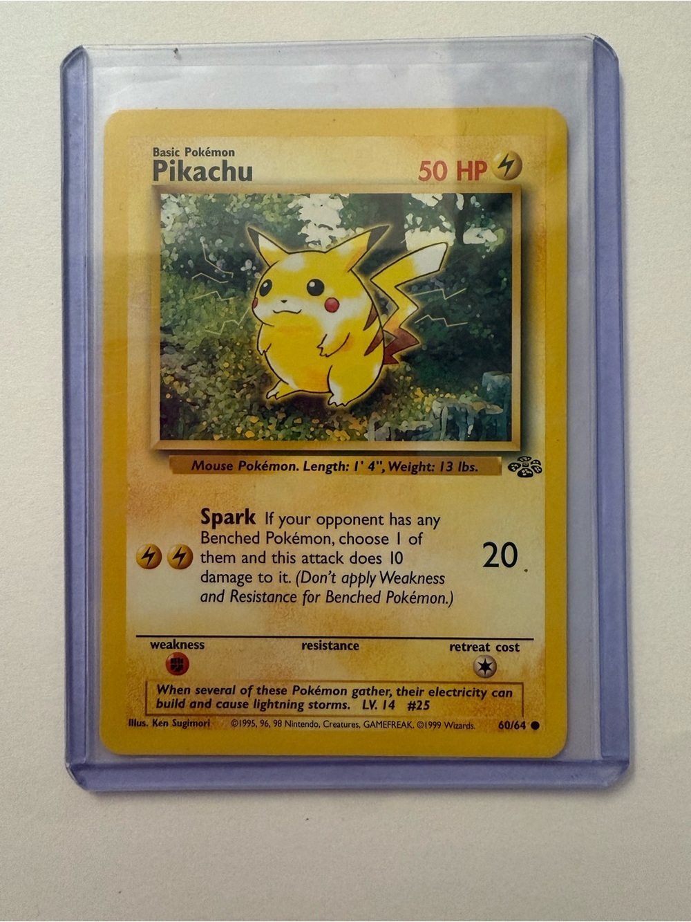 Pokemon Pikachu Yellow Trading Card